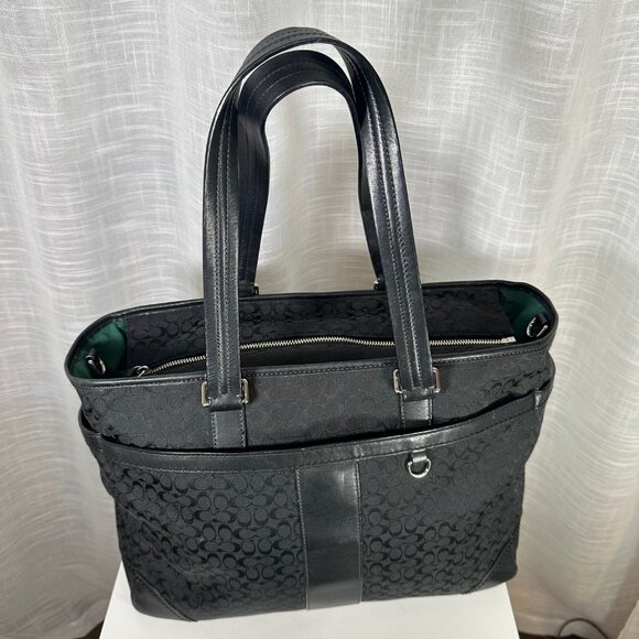 Coach Signature Multifunction Large Travel Tote Baby Diaper Bag - Picture 3 of 13